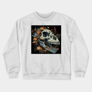 Tirex and flowers. Crewneck Sweatshirt